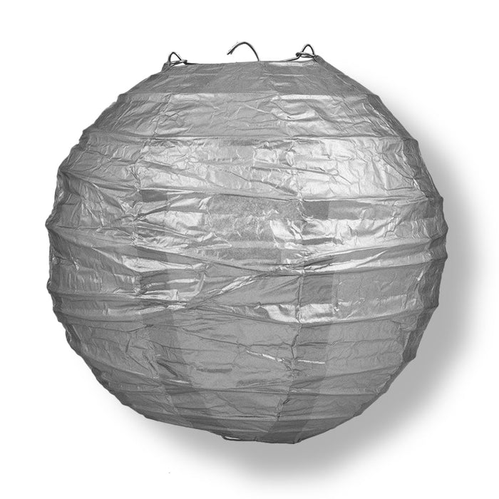12" Christmas Holiday Winter Mix Paper Lantern String Light COMBO Kit (21 FT, EXPANDABLE, White Cord)