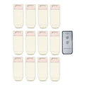 12-Pack + Remote Wireless Remote Controlled Paper Lantern Light Kit, Warm White (Battery Powered)