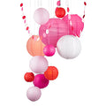 12-pc Valentine's Day Hearts Paper Lantern Decoration Party Pack