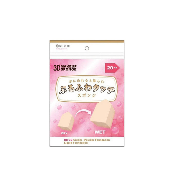 Shobido 3D Makeup Sponge (Triangle) 24pcs | La Cosmetique