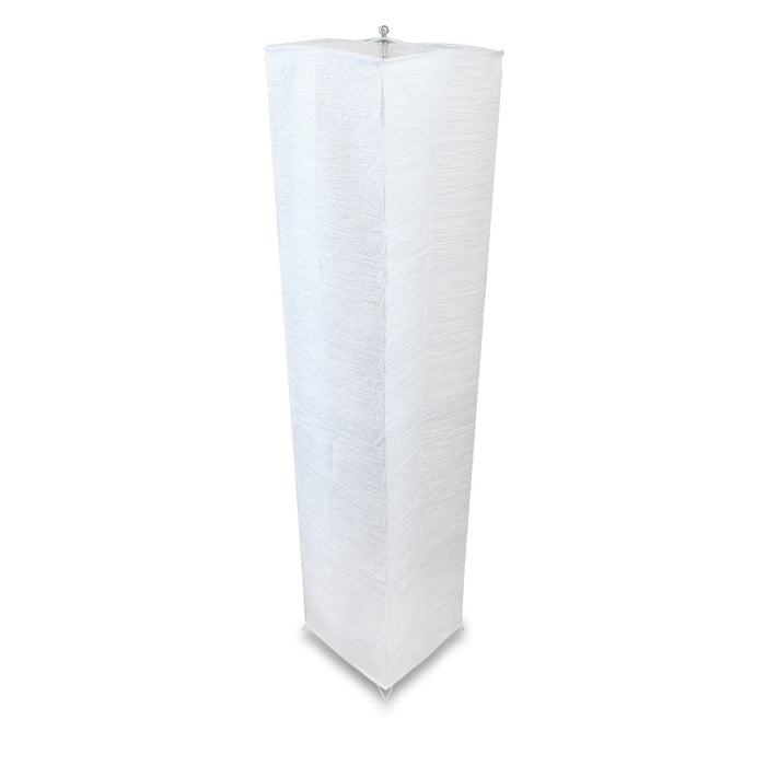 4-FT Hako Crepe Paper Lantern Floor Lamp Shade, 10-inch x 48-inch (SHADE + FRAME ONLY)