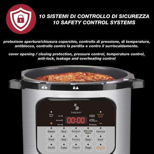 6L Multicooker Pressure Pot - 1000W Pressure cooker 6L Multicooker Pressure Pot - 1000W 6L Multicooker Pressure Pot - 1000W Beper