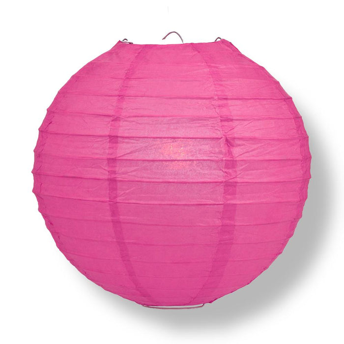 8" Valentine's Day Red and Pink Mix Paper Lantern String Light COMBO Kit (12 FT, EXPANDABLE, White)