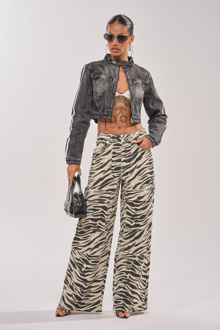AFTER HOURS DENIM MOTO IN BLACK
