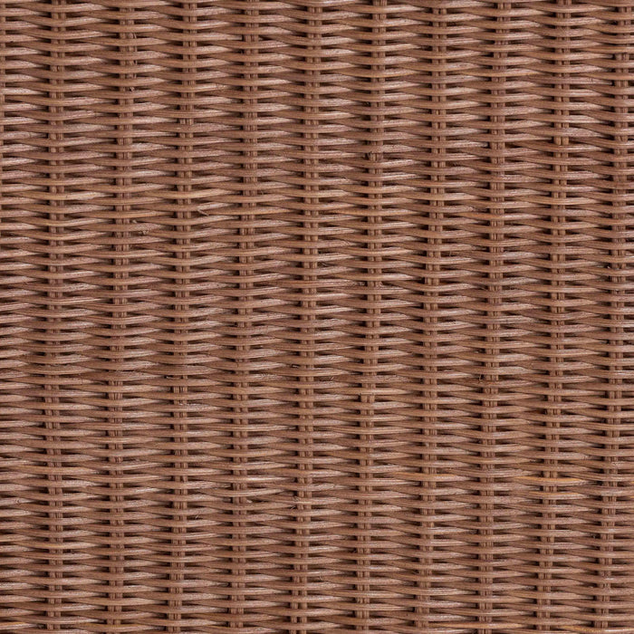 Ambrose Rattan End Table by bali & pari — material and construction detail