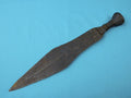 Antique Old Africa African 19 Century Short Sword Large Knife