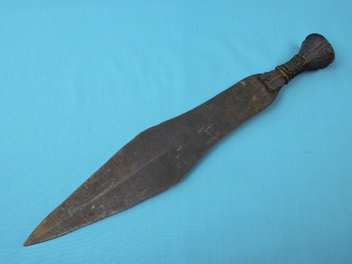 Antique Old Africa African 19 Century Short Sword Large Knife