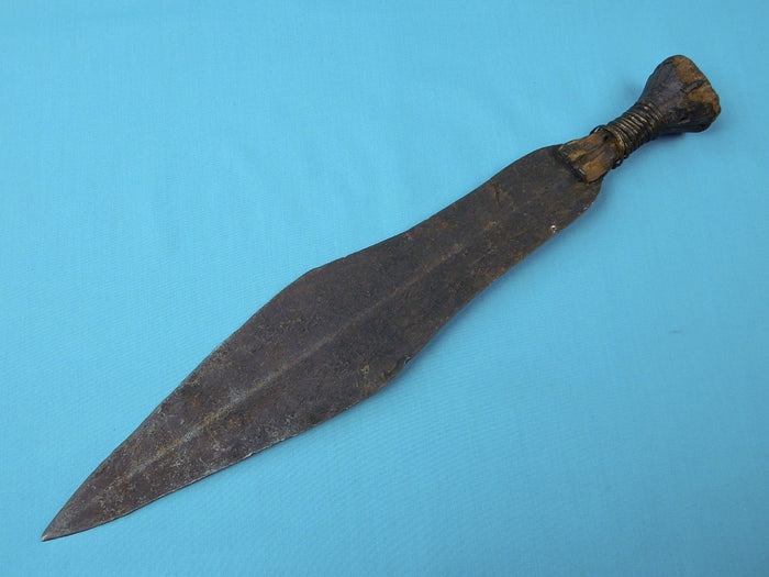 Antique Old Africa African 19 Century Short Sword Large Knife