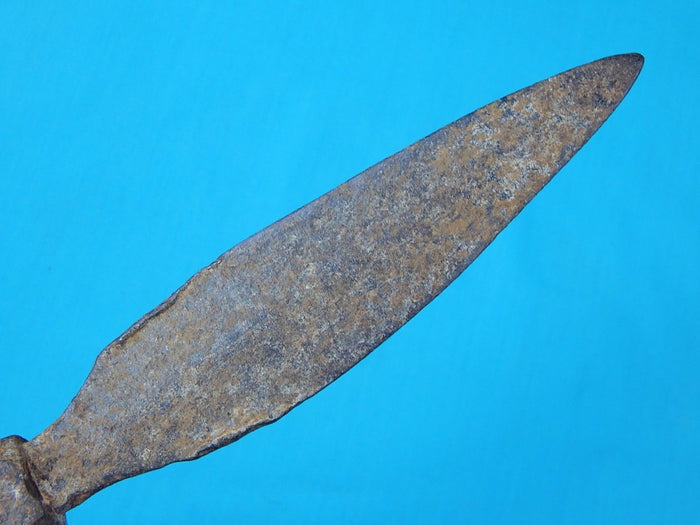 Antique Old China Chinese Spear Head Point Fighting Knife Dagger