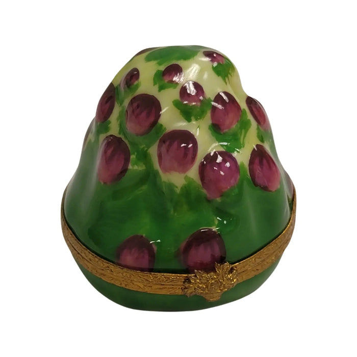 Artichoke porcelain box from Limoges, alternate view