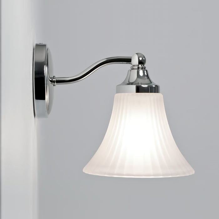 Astro Lighting 1105001 Nena Polished Chrome Frosted Glass Bathroom Wall Light