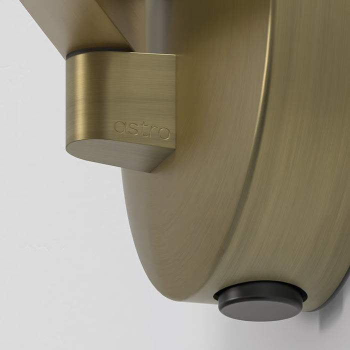 Astro Lighting 1373027 Mascali Round LED Matt Brushed Brass IP44 Mirror Light