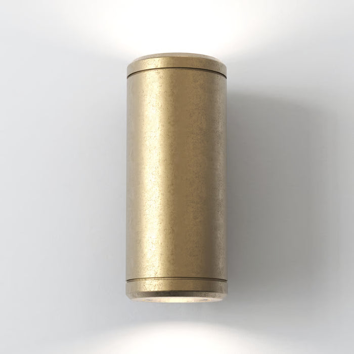 Astro Lighting 1374034 Jura Twin Solid Brass Outdoor Wall Light