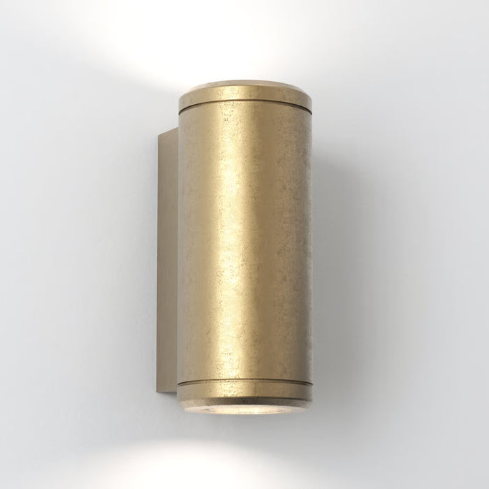 Astro Lighting 1374034 Jura Twin Solid Brass Outdoor Wall Light