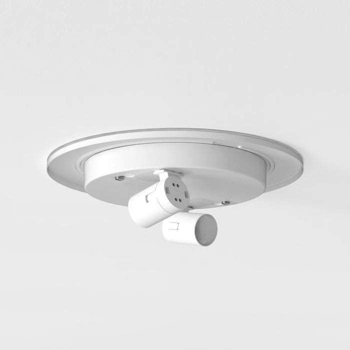 Astro Lighting 1462001 Ceiling Base 290 with Elba Square 350 White Fabric Shade