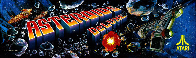 Astroids Deluxe Arcade Marquee - Escape Pod Online