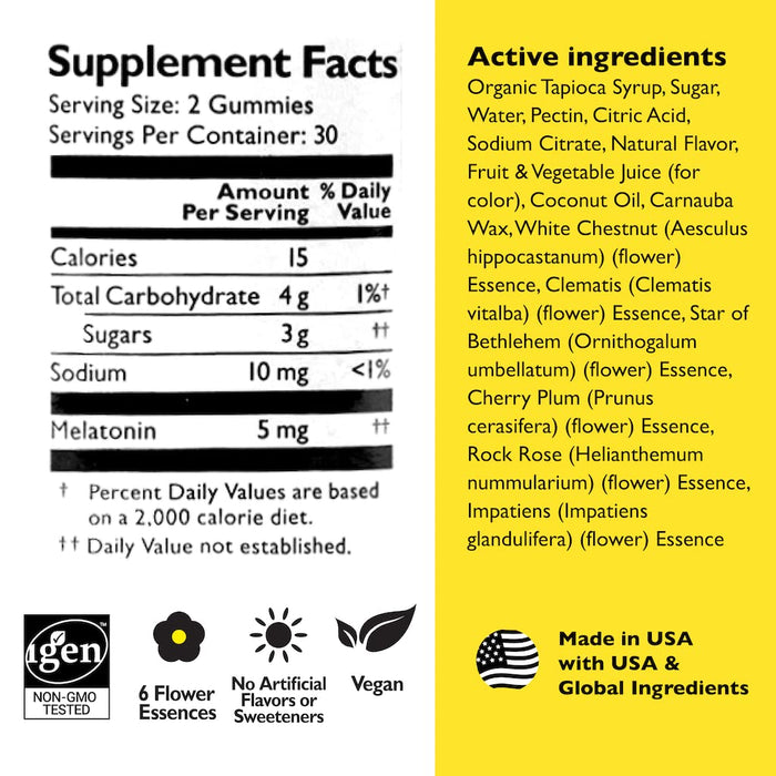 Bach Rescue Plus Melatonin Sleep Gummies 60 Count - The Oasis of Health