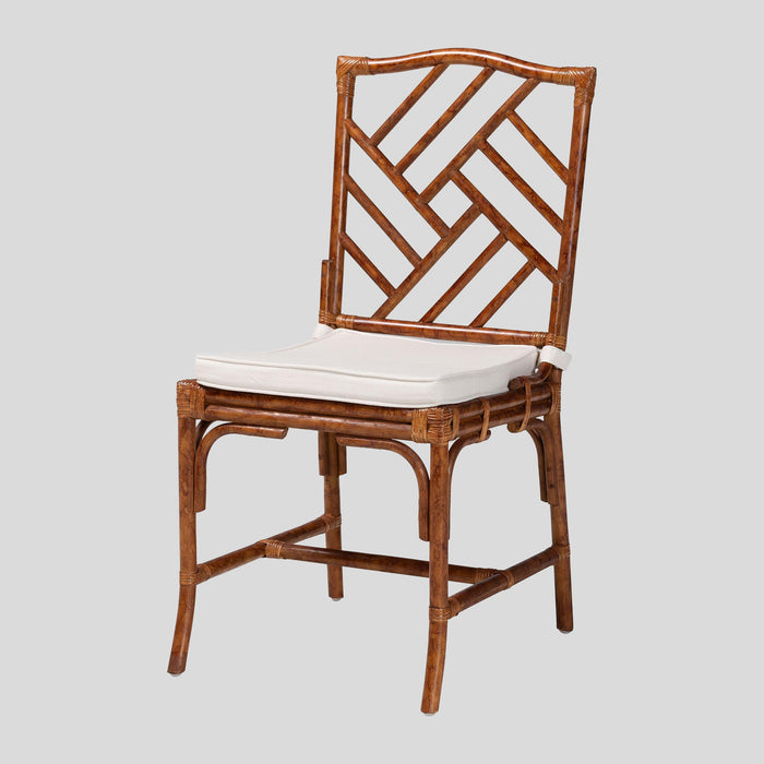 Benedict Rattan Dining Chair by bali & pari — overall view