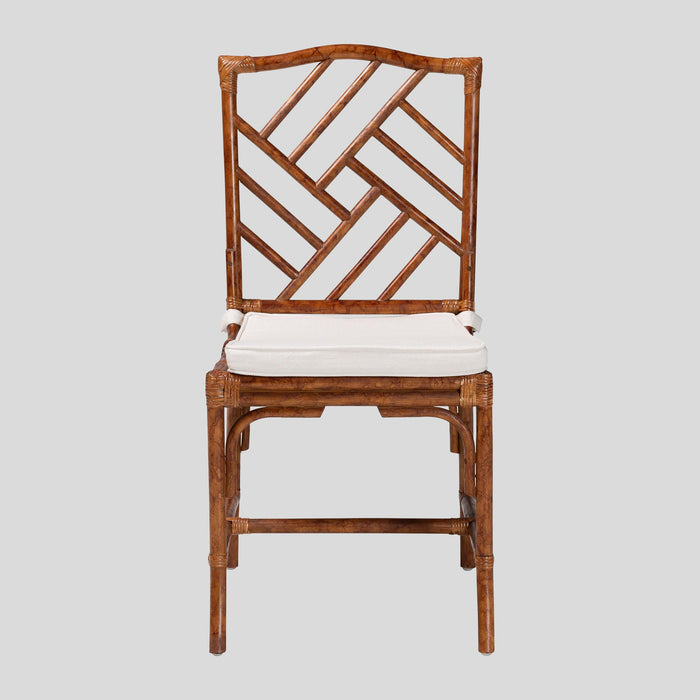 Benedict Rattan Dining Chair by bali & pari — overall view
