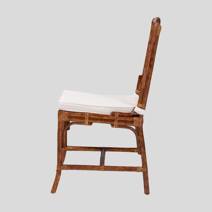 Benedict Rattan Dining Chair by bali & pari — overall view