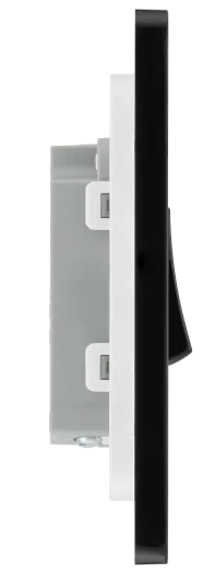 BG Evolve PCDBC12B 20A 16AX 2W Single Switch - Black Chrome