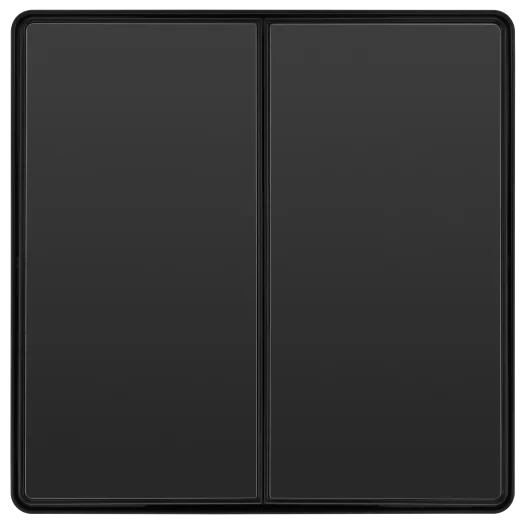 BG Evolve PCDBC42EB 20A 2W Double Edge Rocker Switch - Black Chrome