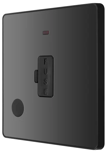 BG Evolve PCDBC54B 13A Unswitched Fused Connection Unit - Black Chrome