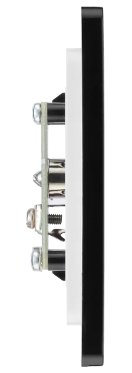 BG Evolve PCDBC60B Single Co-Ax TV and FM Socket - Black Chrome