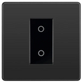 BG Evolve PCDBCTDM1B 2W Single Touch Dimmer Light Switch - Black Chrome