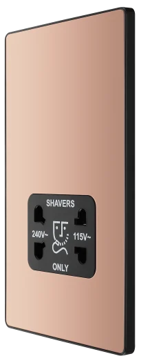 BG Evolve PCDCP20B Shaver Socket - Polished Copper