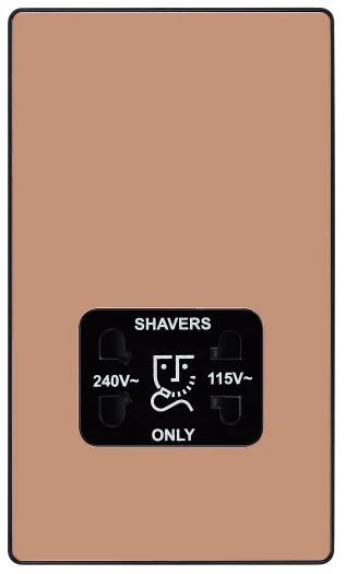 BG Evolve PCDCP20B Shaver Socket - Polished Copper