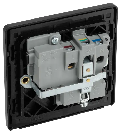 BG Evolve PCDCP21B Single 13A Switched Socket - Polished Copper