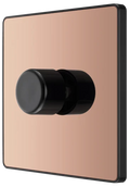 BG Evolve PCDCP81B 1G 2W 200W LED Dimmer Switch – 100W LED - Polished Copper
