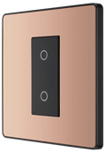 BG Evolve PCDCPTDM1B 200W 2W Single Touch Dimmer Switch - Polished Copper