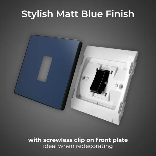 BG Evolve PCDDB13B 20A 16AX Intermediate Light Switch - Matt Blue