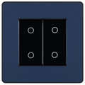 BG Evolve PCDDBTDM2B 200W 2W Double Touch Dimmer Switch - Matt Blue