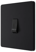 BG Evolve PCDMB14B 10A Bell Push Retractive Switch - Matt Black