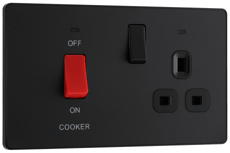 BG Evolve PCDMB70B Cooker Control Socket Matt Black