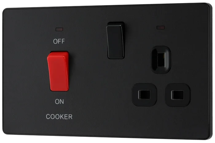 BG Evolve PCDMB70B Cooker Control Socket Matt Black
