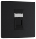 BG Evolve PCDMBRJ451B Single Telephone Socket  Matt Black