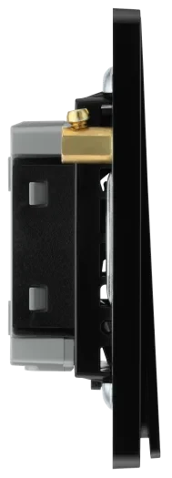 BG Evolve PCDMG13EB Intermediate Edge-to-Edge Rocker Light Switch 20A 16AX - Matt Grey