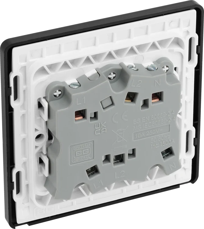 BG Evolve PCDMG15B 10 Amp 3 Pole Fan Isolator Matt Grey