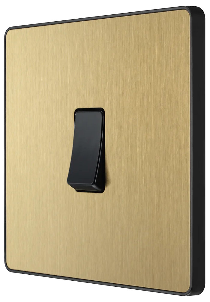 BG Evolve PCDSB12B Satin Brass 1G 2W Switch