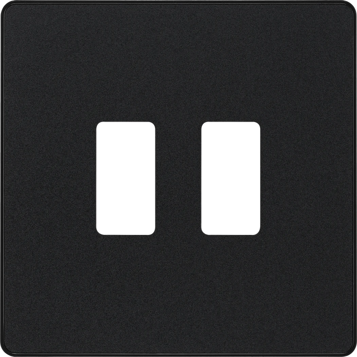 BG Evolve RPCDMB2B matt black 2G Grid Plate