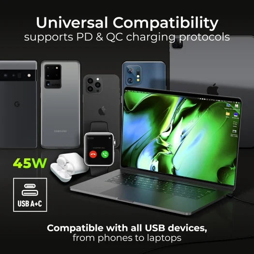 BG Nexus NBN22UAC45B 13A Double Switched Socket with 45W USB-C PD & 30W USB-A Fast Charging