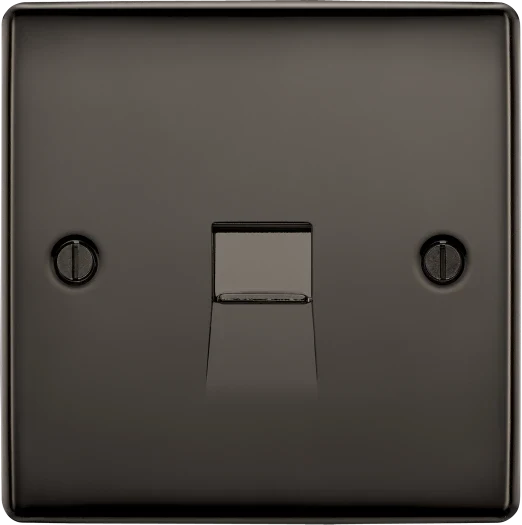 BG Nexus NBNBTM1 Master Telephone Socket – Screw Terminal - Black Nickel