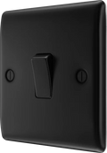 BG Nexus NFB13 1 Gang Intermediate Light Switch 20A 16AX - Matt Black