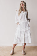 Boho Dreaming Top and Skirt Set - Cream - Pre Order