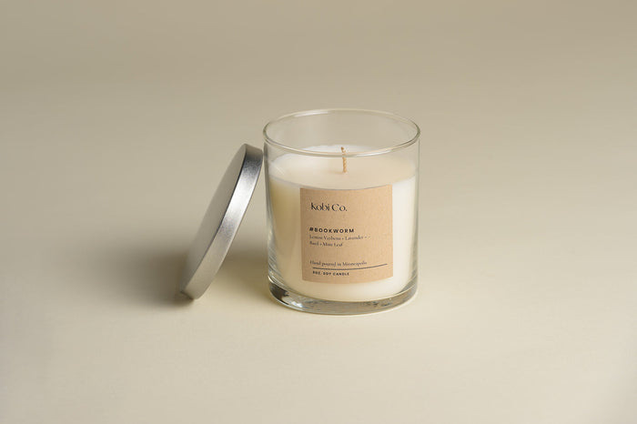 #Bookworm Luxury Candle with Playlist - ships directly from maker