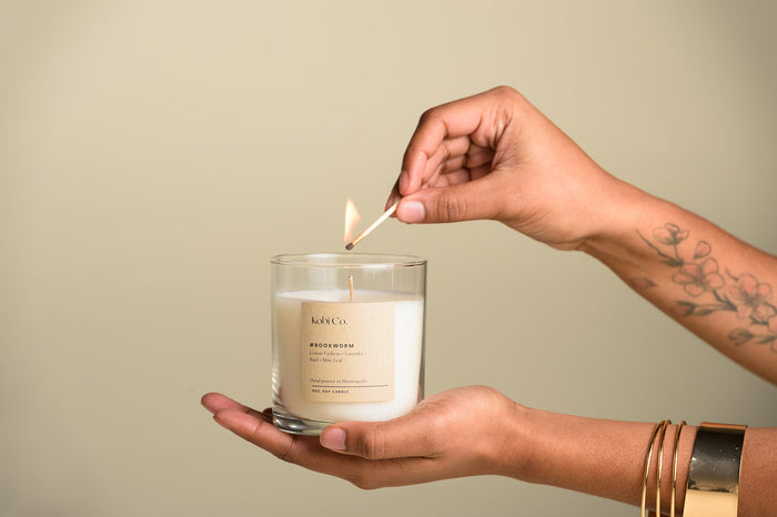 #Bookworm Luxury Candle with Playlist - ships directly from maker